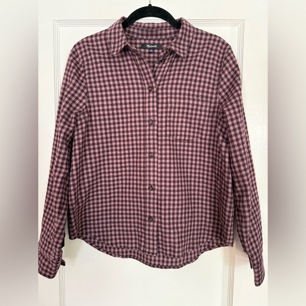 Madewell Shrunken Button-Up Shirt in Gingham